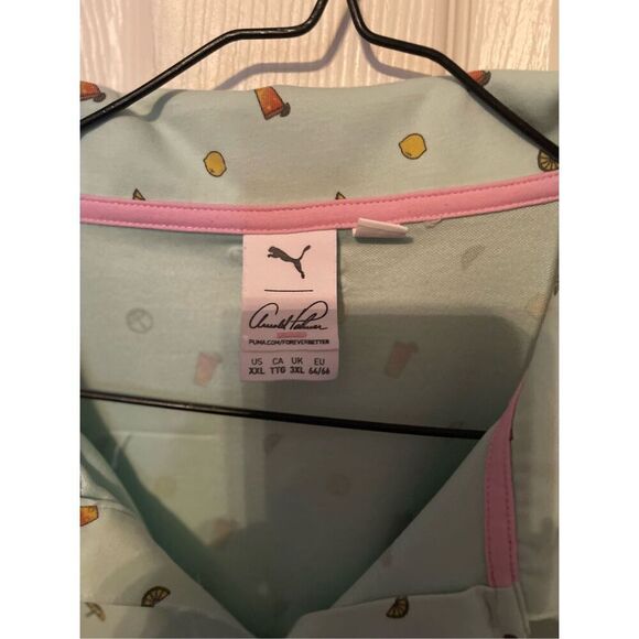 Arnold Palmer Puma Mens Green Lemonade Golf Polo Shirt Size XXL - Picture 15 of 15